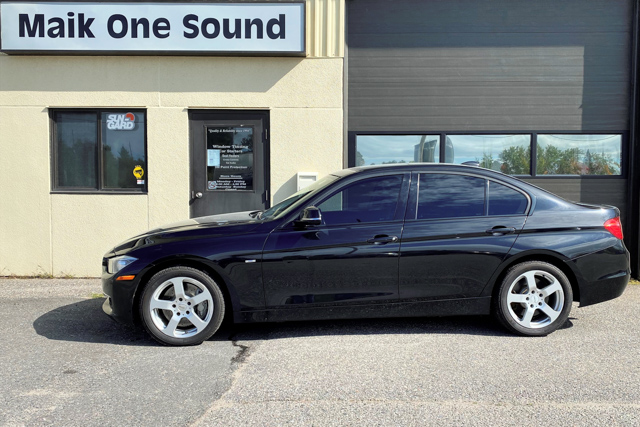 2013 BMW 335i with professional window tint in North Bay